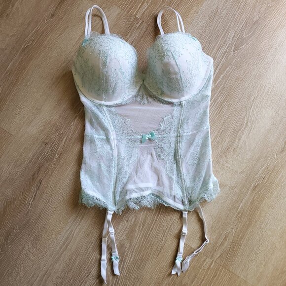 Victoria’s Secret I Do Collection Lace Bustier Corset Top Size 36D - Picture 2 of 16